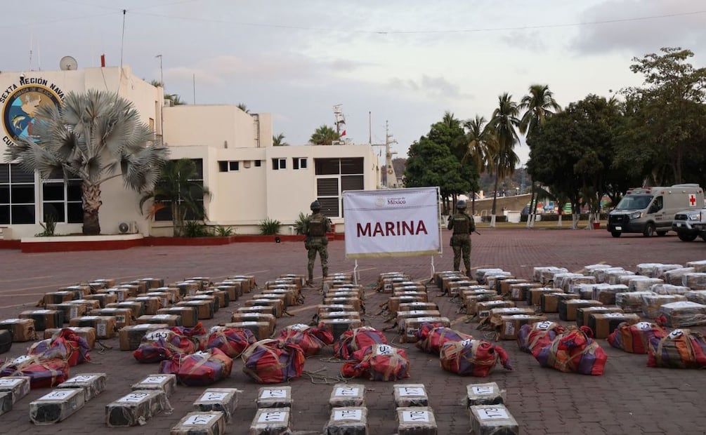 En dos meses Semar asegura 10 toneladas de cocaína en el mar y rescata a 30 personas. Febrero de 2026. Foto: Especial.