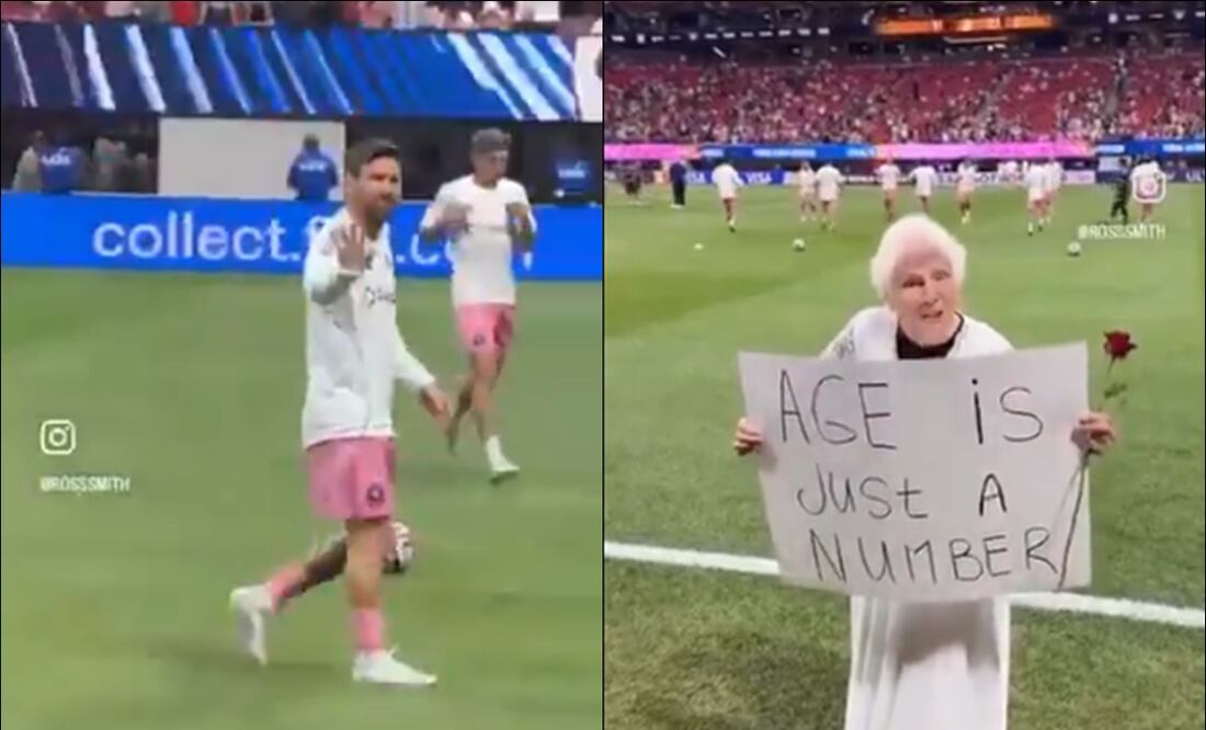 Lionel Messi y el gesto viral con Pauline Kana / Foto: Especiales