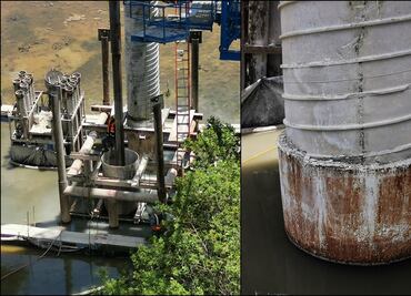 SICT admite derrame de concreto en obra del Puente Nichupté en Cancún; aclara que se contuvo