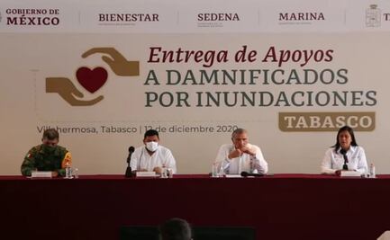 Comienza mañana entrega de apoyos a damnificados de Tabasco: Bienestar