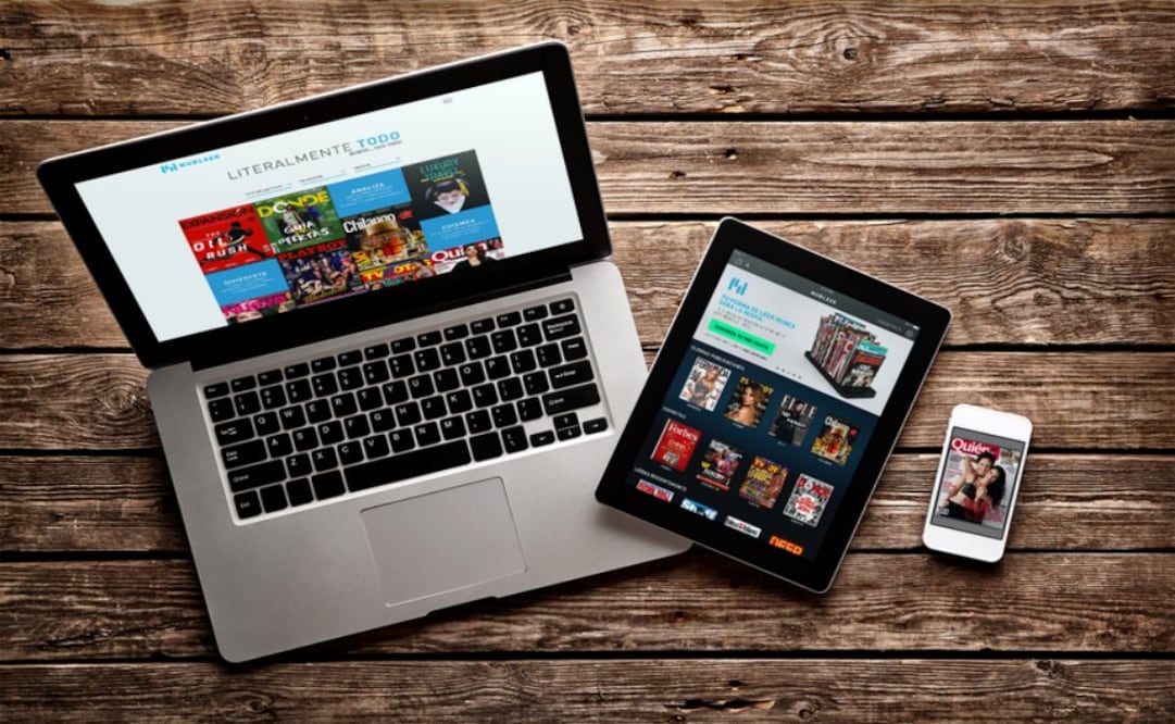 A través de la página web o aplicación los usuarios tienen acceso de manera ilimitada (mediante un pago mensual de 89 pesos) a revistas, periódicos, cómics y libros