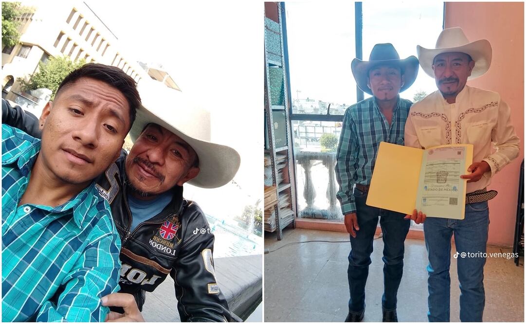 El TikTok donde se cuenta su historia, resalta la diversidad y el amor en todas sus formas, pues a través de fotos y dibujos ambos decidieron comenzar una vida juntos. Fotos: Tiktok @torito.venegas