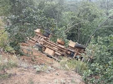 Reportan 29 personas lesionadas tras volcadura de autobús en Oaxaca