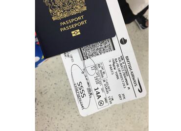 Malas noticias: ¿tu boleto de avión tiene el código SSSS?