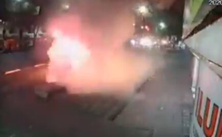 Captan momento en que atropellan a ciclista en la Obrera