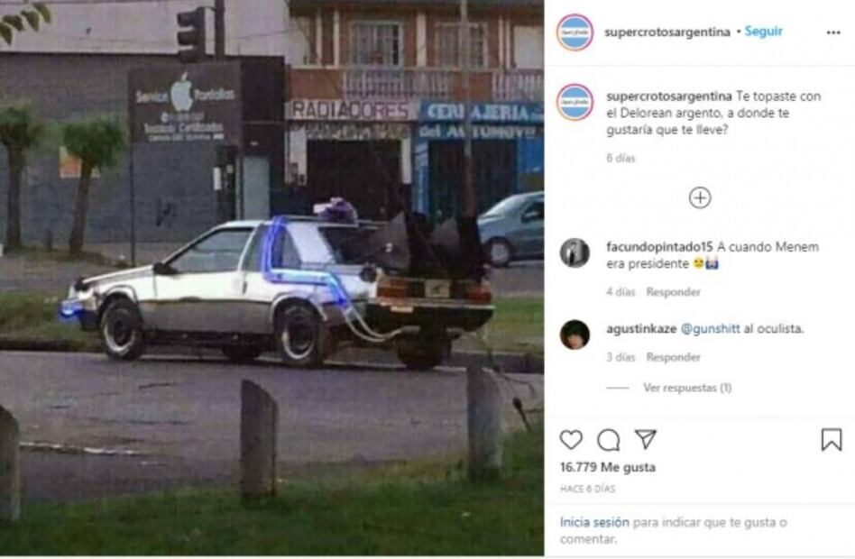 Convierte su Renault en auto de Volver al Futuro