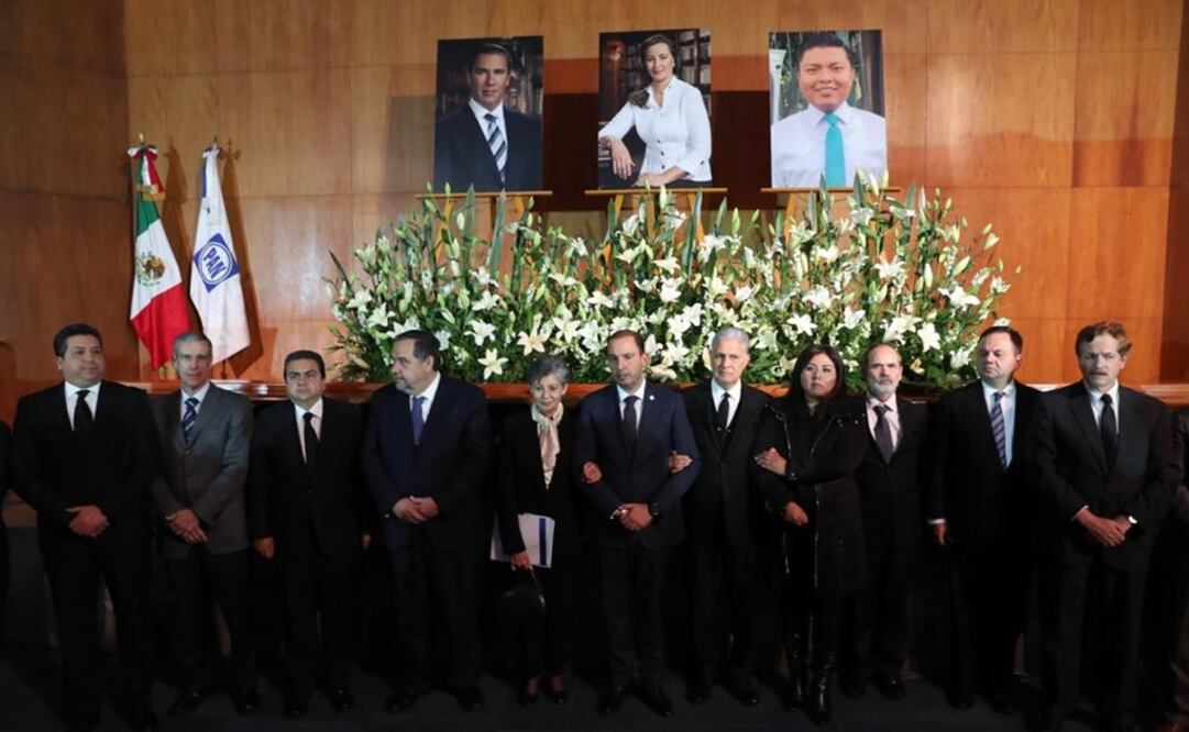 PAN rinde homenaje a Moreno Valle y Martha Erika (Fotos: JUAN CARLOS REYES / EL UNIVERSAL)