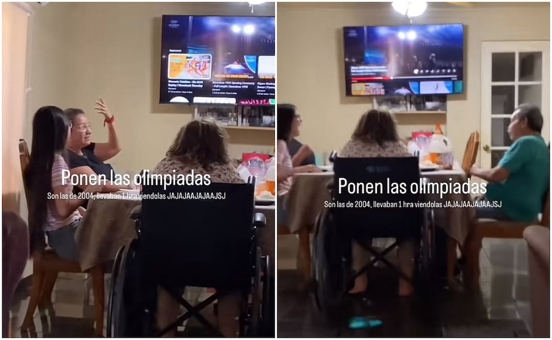 Una familia mexicana decidió sintonizar el evento por YouTube y durante una hora lo observaron, a pesar de que había cosas que no tenían mucho sentido. Foto: TikTok @infalible