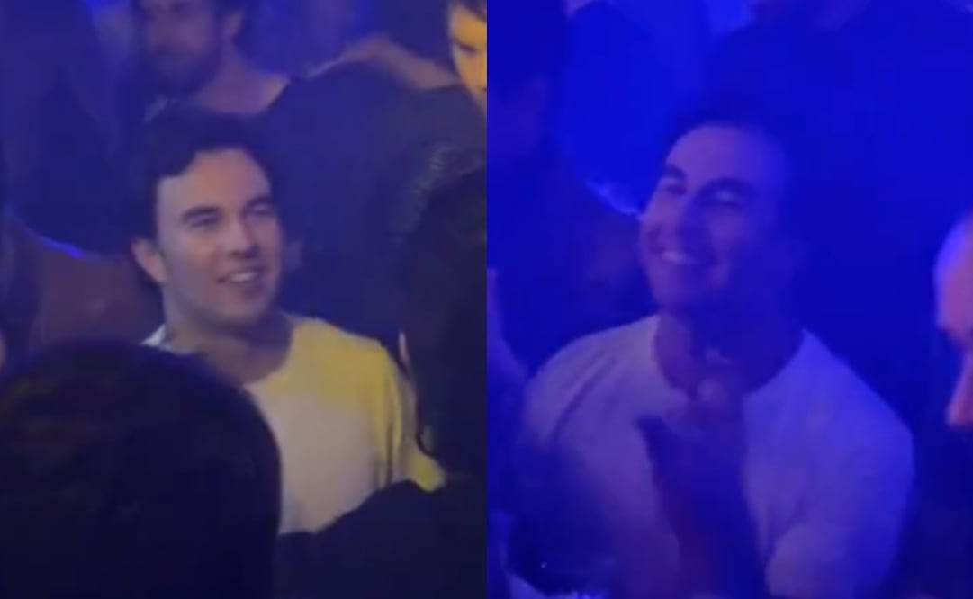 Checo Pérez es captado en un antro cantando una canción de Carin León