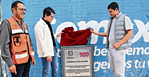 Pide alcalde fondos para obras que ya fueron inauguradas