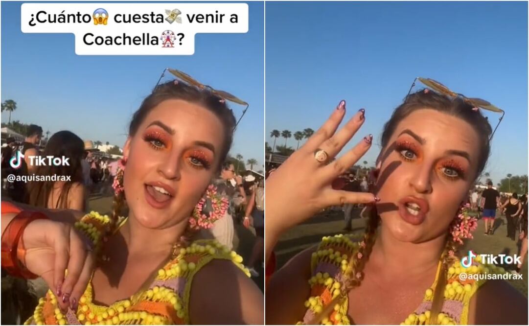 El último fin de semana se inició la edición número 22 de Coachella, el Festival de Música y Artes que se celebra cada año en Indio, California. Foto: TikTok. @aquisandrax