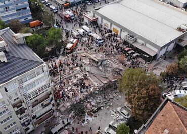 Las fotos del terremoto que sacudió Grecia y Turquía