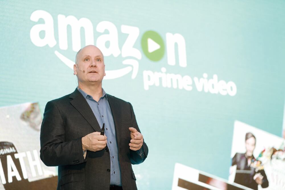 Greg Greeley, vicepresidente de Amazon México, dijo que la empresa se enfoca en sus servicios y su esfuerzo está dedicado a los clientes y no a temas externos. FOTO: ALEJANDRA LEYVA. EL UNIVERSAL