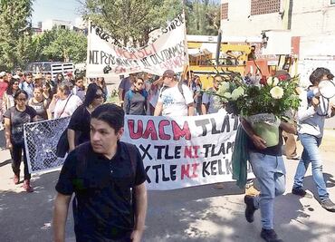 Marchan por asesinato de estudiante de la UACM