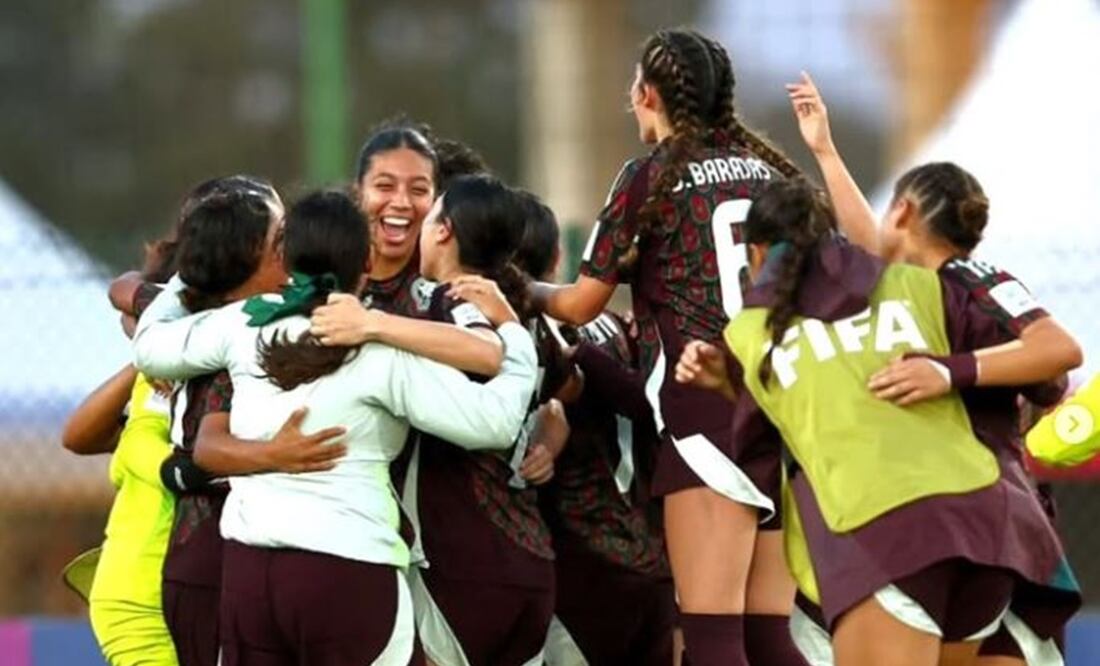 Selección Mexicana Femenil Sub-17 durante el Mundial de la categoría en Marruecos - Foto: @miseleccionfem en X