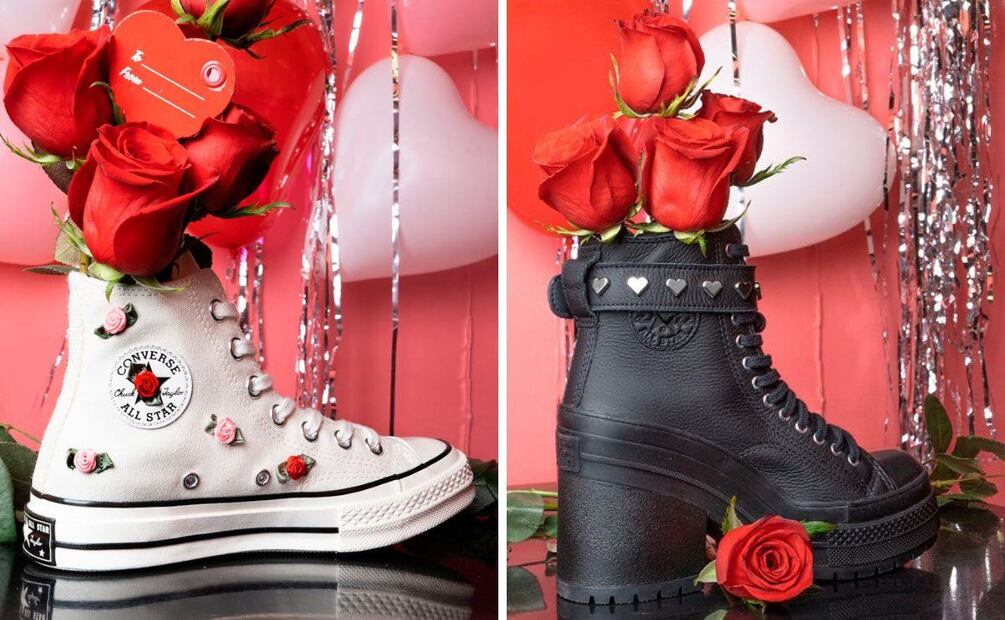 Colección de Converse para celebrar San Valentín. Foto: Especial