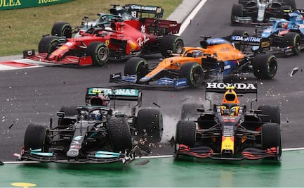 Checo Pérez y Lando Norris fuera del Gran Premio de Hungría por accidente de Bottas