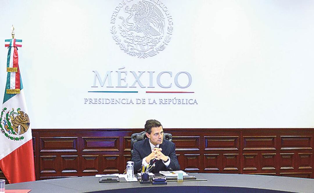 En la reunión con el presidente Enrique Peña Nieto estuvieron el canciller José Antonio Meade, el titular de Economía, Ildefonso Guajardo,y el Jefe de la Oficina de la Presidencia, Aurelio Nuño, entre otros