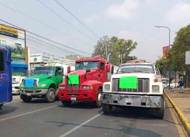 Protesta de piperos desquicia tráfico en zona metropolitana de Puebla