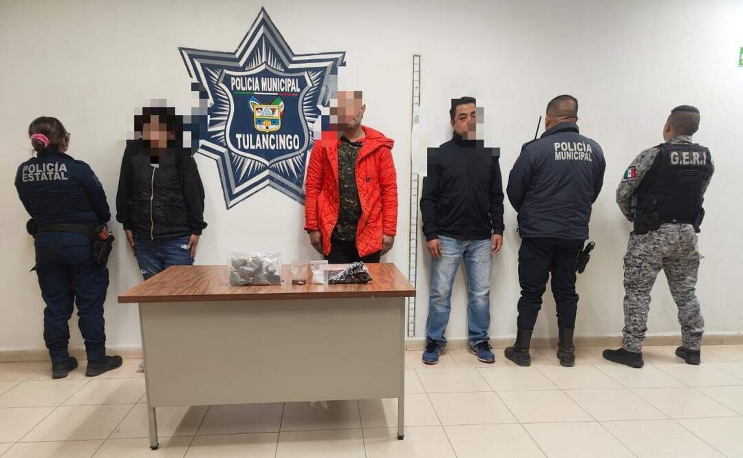 Los sujetos armados que atacaron un bar Bloom en Tulancingo, Hidalgo fueron detenidos tras un operativo de seguridad en calles del estado (1/02/2025). Foto: Captura de video