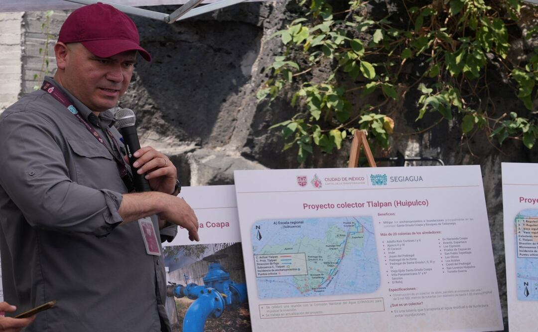 Obra hidráulica estratégica en Coyoacán; construirán colector pluvial Tlalpan-Huipulco. Foto: Especial