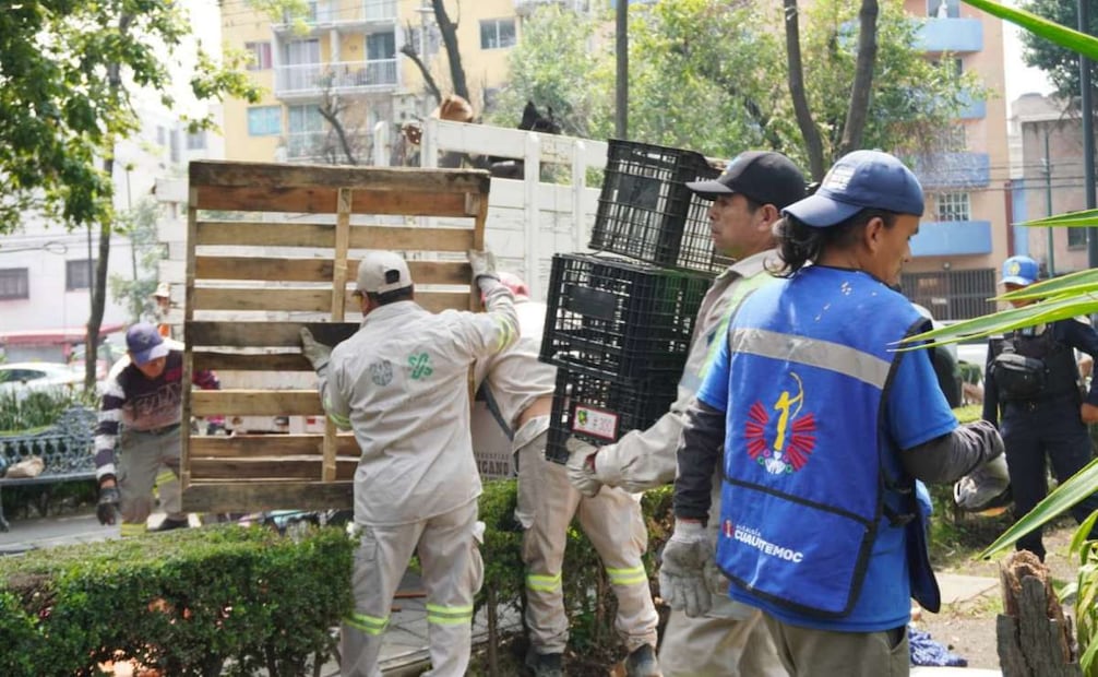 Alcaldía Cuauhtémoc atiende a 45 personas en situación de calle; retira 73 toneladas de basura.
Foto: Especial.