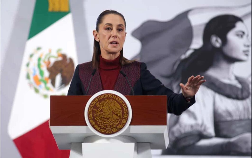 La presidenta Claudia Sheinbaum Pardo durante la mañanera del martes 11 de noviembre de 2025. Foto: Carlos Mejía /EL UNIVERSAL