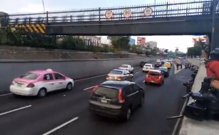 Hombre muere en carriles centrales de Viaducto; reportan presunto suicidio