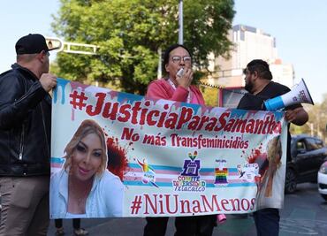 Tras asesinato de la activista Samantha Fonseca, colectivos protestan en CDMX por la dignidad de mujeres trans