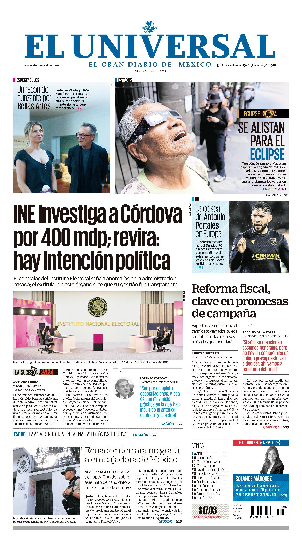 Portada impresa