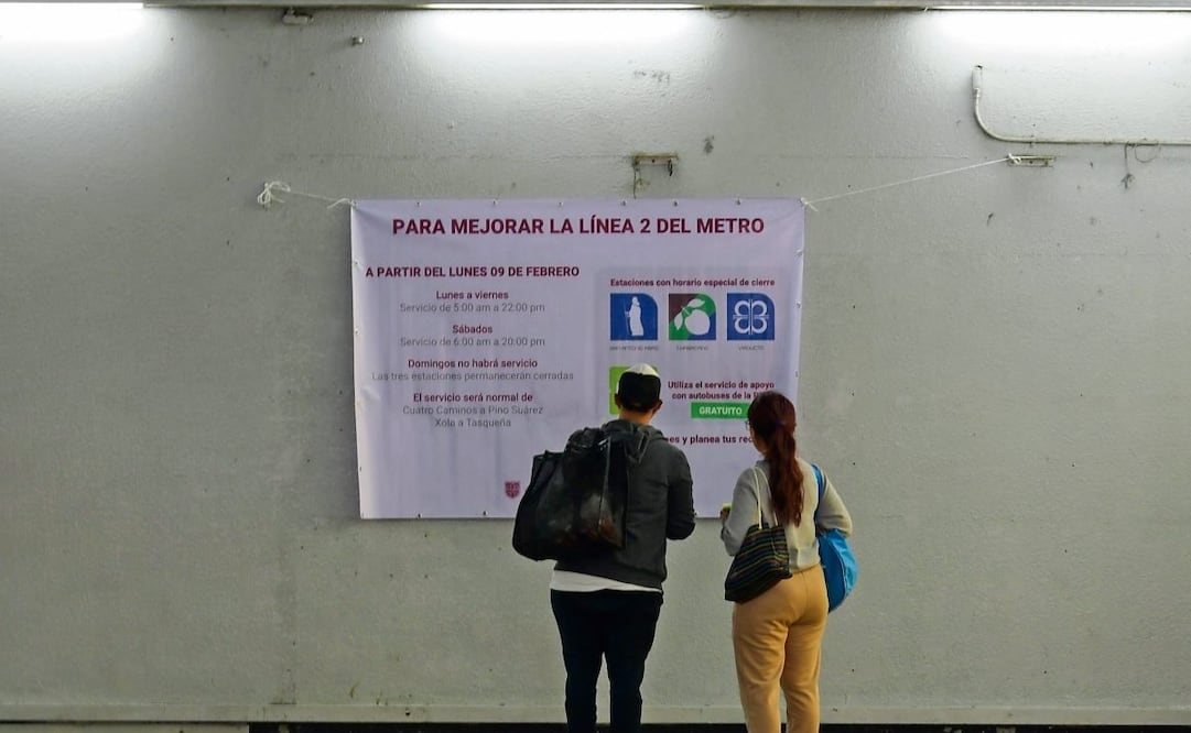 En las estaciones Viaducto, Chabacano y San Antonio Abad el Metro dio a conocer la modificación de sus horarios por labores de rehabilitación. Foto: Santiago Cadena / EL UNIVERSAL