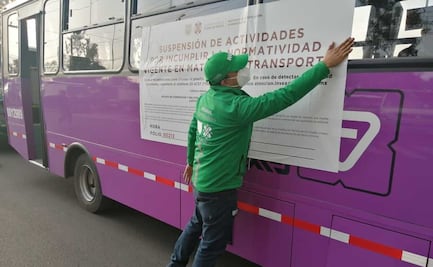En tercer día de operativos 59 unidades de transporte público en la CDMX no cumplieron con requisitos 