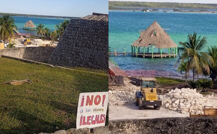 Ambientalistas exigen a la Sedena detener construcción de hotel en Bacalar; pone en riesgo a la Laguna de los Siete Colores, acusan