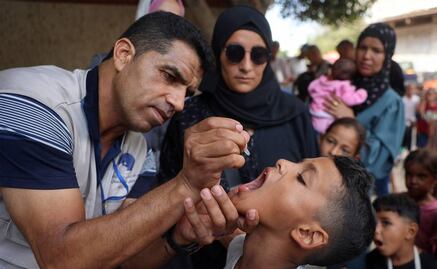 OMS realizará nueva campaña de vacunación infantil en Gaza; buscan evitar expansión de la polio en la Franja