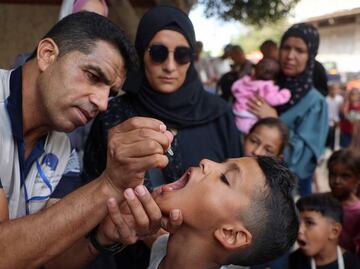 OMS realizará nueva campaña de vacunación infantil en Gaza; buscan evitar expansión de la polio en la Franja