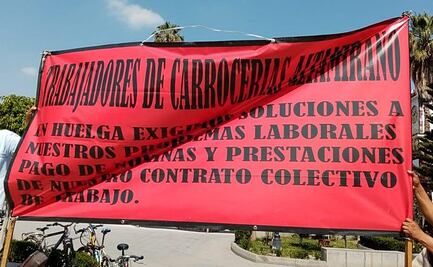 Empleados de empresa de carrocerías protestan por falta de pago en Tezoyuca