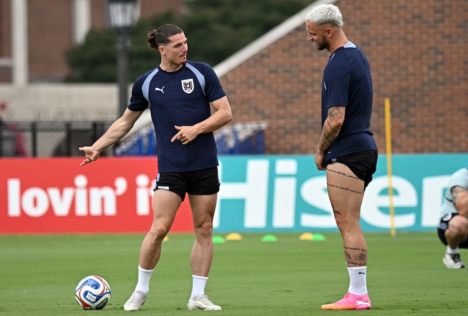 Selección de Austria en entrenamiento, durante la Fase de Grupos del Mundial de 2026 - Foto: AFP