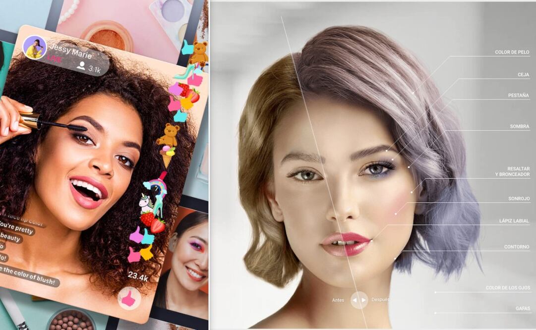 Gracias a la tecnología podrás ver cómo luces con determinados maquillajes, antes de comprarlos