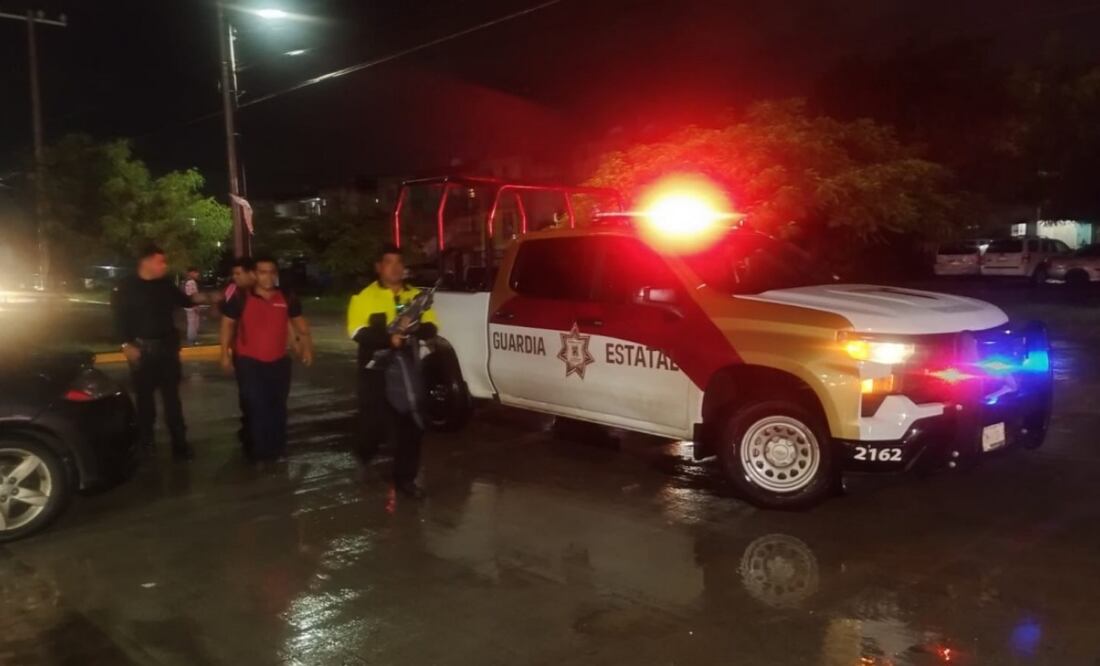Guardia Estatal activa Plan Tamaulipas en la Zona Sur por lluvias intensas (08/10/2025). Foto: Especial