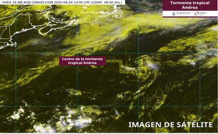 Se forma la tormenta tropical Andrea en el Atlántico; no representa riesgo para México