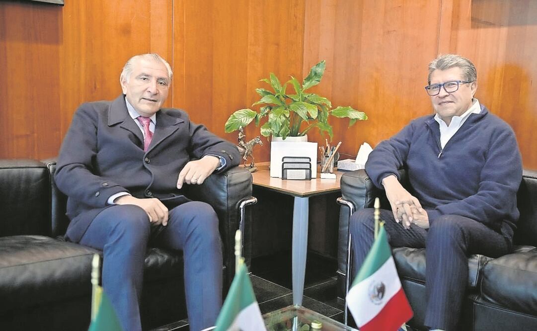 El desencuentro entre Adán Augusto López y Ricardo Monreal dividió opiniones entre los diputados morenistas. Foto: Archivo EL UNIVERSAL