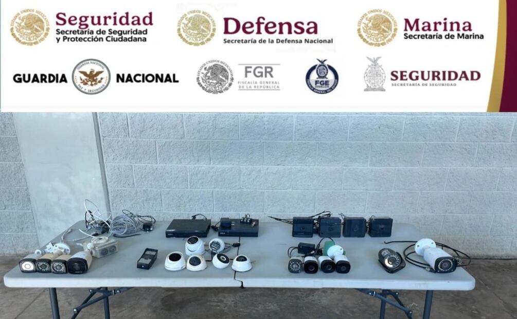 Retiran más cámaras de vigilancia clandestinas en Sinaloa; suman 474 equipos desmantelados. Foto: Especial