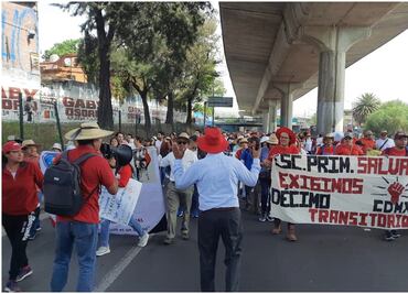 CNTE bloquea principales vialidades en CDMX; demandan aumento salarial