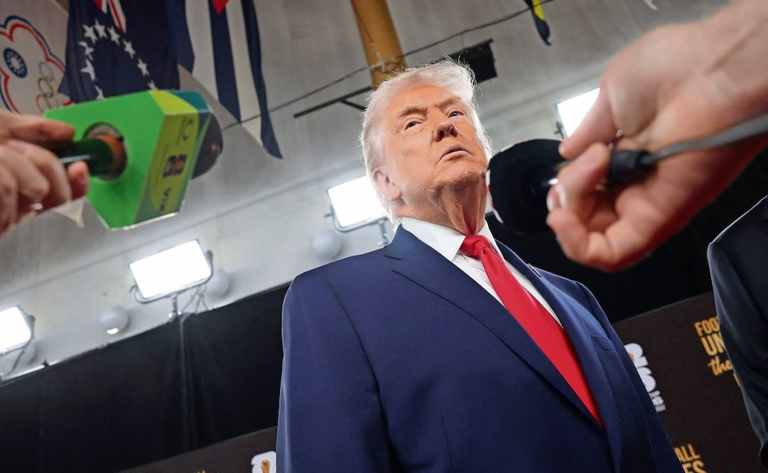 El presidente Donald Trump, ayer antes del sorteo de la Copa Mundial de la FIFA 2026 en el Centro John F. Kennedy para las Artes Escénicas. Foto: Kevin Dietsch / AFP