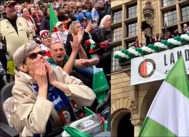 VIDEO: El emotivo gesto de Santiago Giménez con una aficionada de la tercera edad