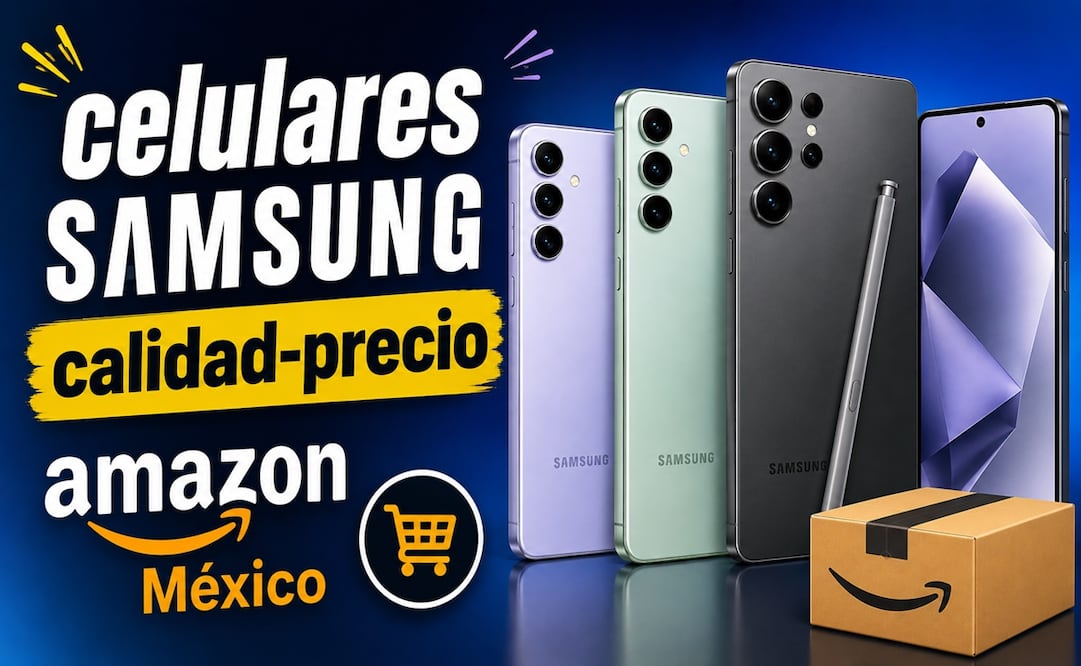 Consigue la mejor oferta en celulares en Amazon México. Foto: IA