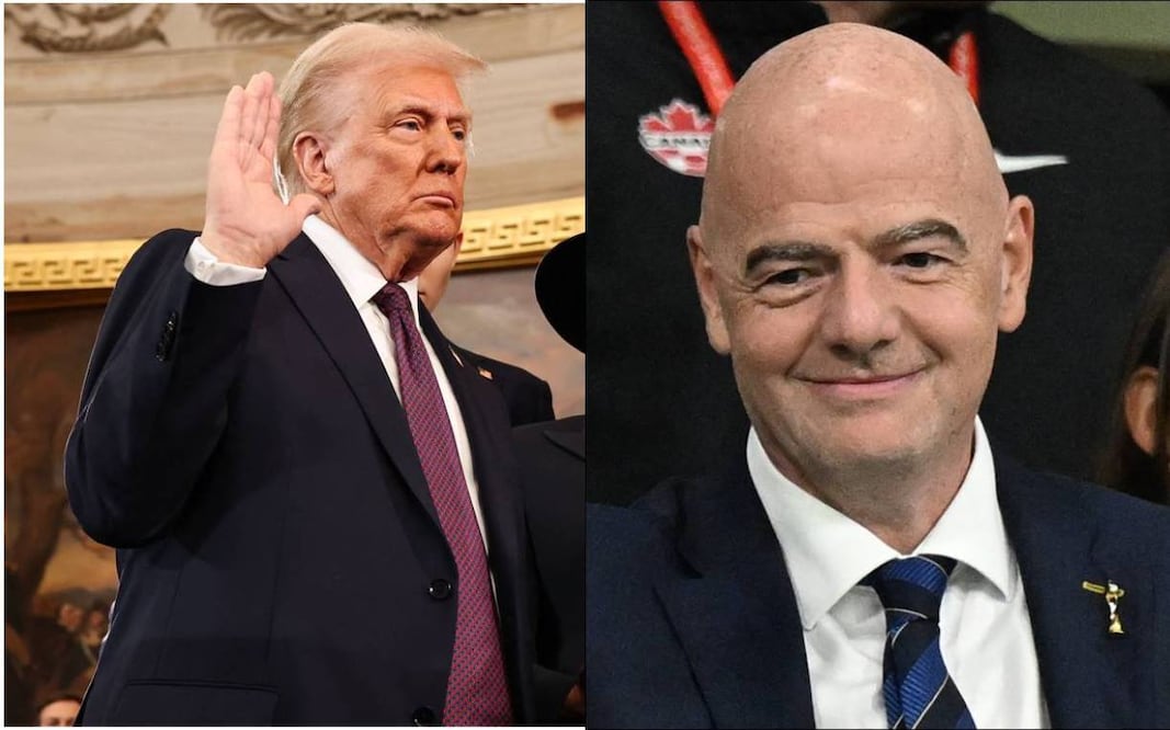 Gianni Infantino "se burla" de una propuesta de Donald Trump en plena toma de protesta
