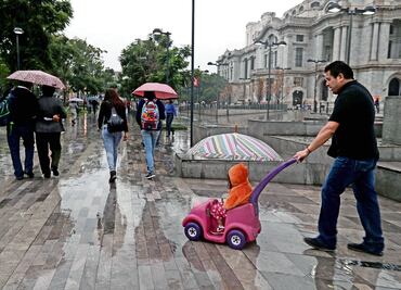 Reportan lluvia ligera en al menos siete delegaciones