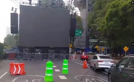 Continúan cerrados los carriles centrales de Paseo de la Reforma tras partido México vs Inglaterra; continúa retiro de pantallas del Fan Fest