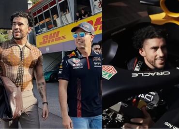 F1: Bad Bunny "le roba" el monoplaza a Checo Pérez